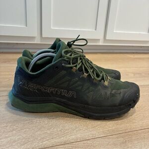 La Sportiva Men's Karacal Trail Running Shoe Green Hiking Outdoors Size 12.5